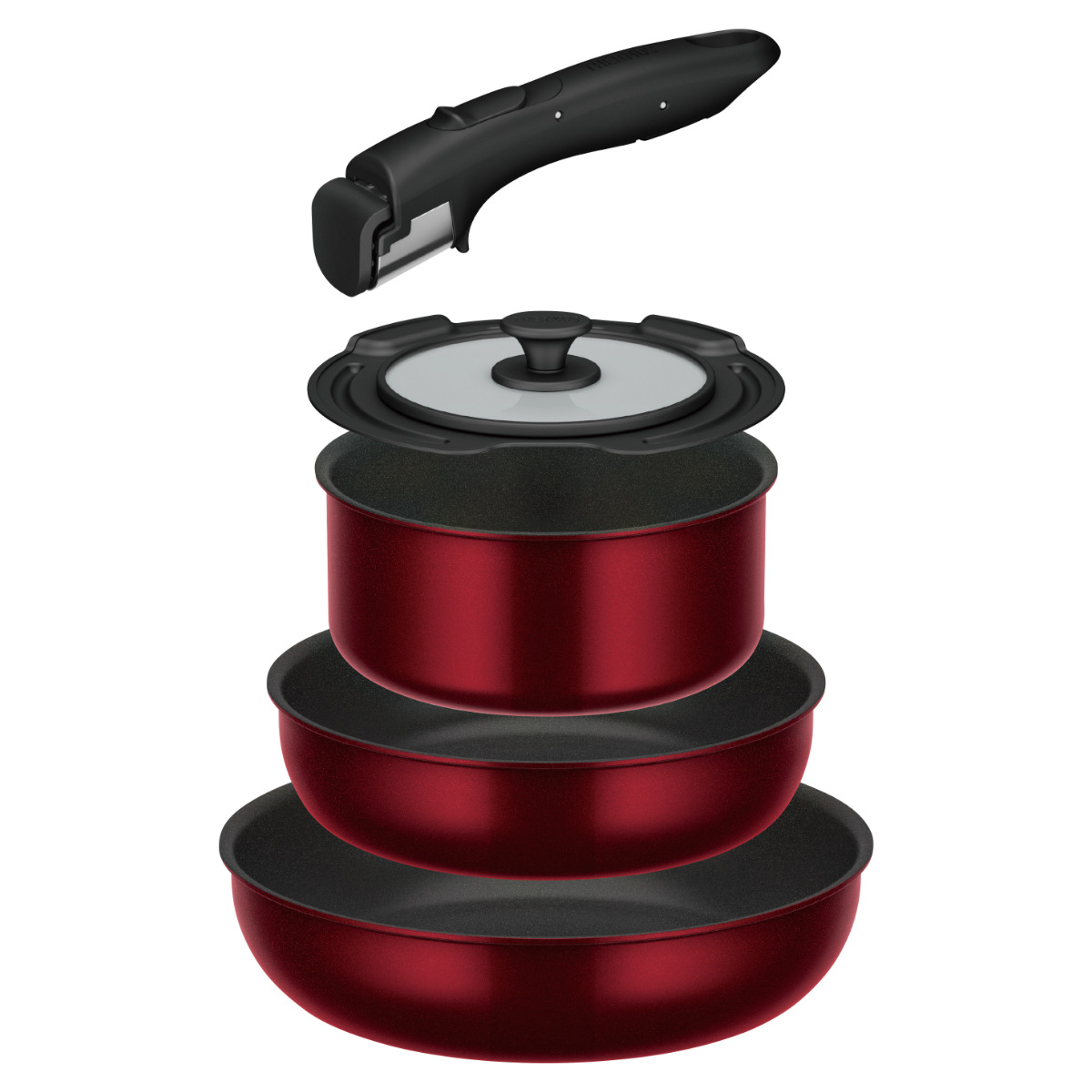 THERMOS（サーモス） 取っ手のとれるフライパン5点セット IH対応 着脱