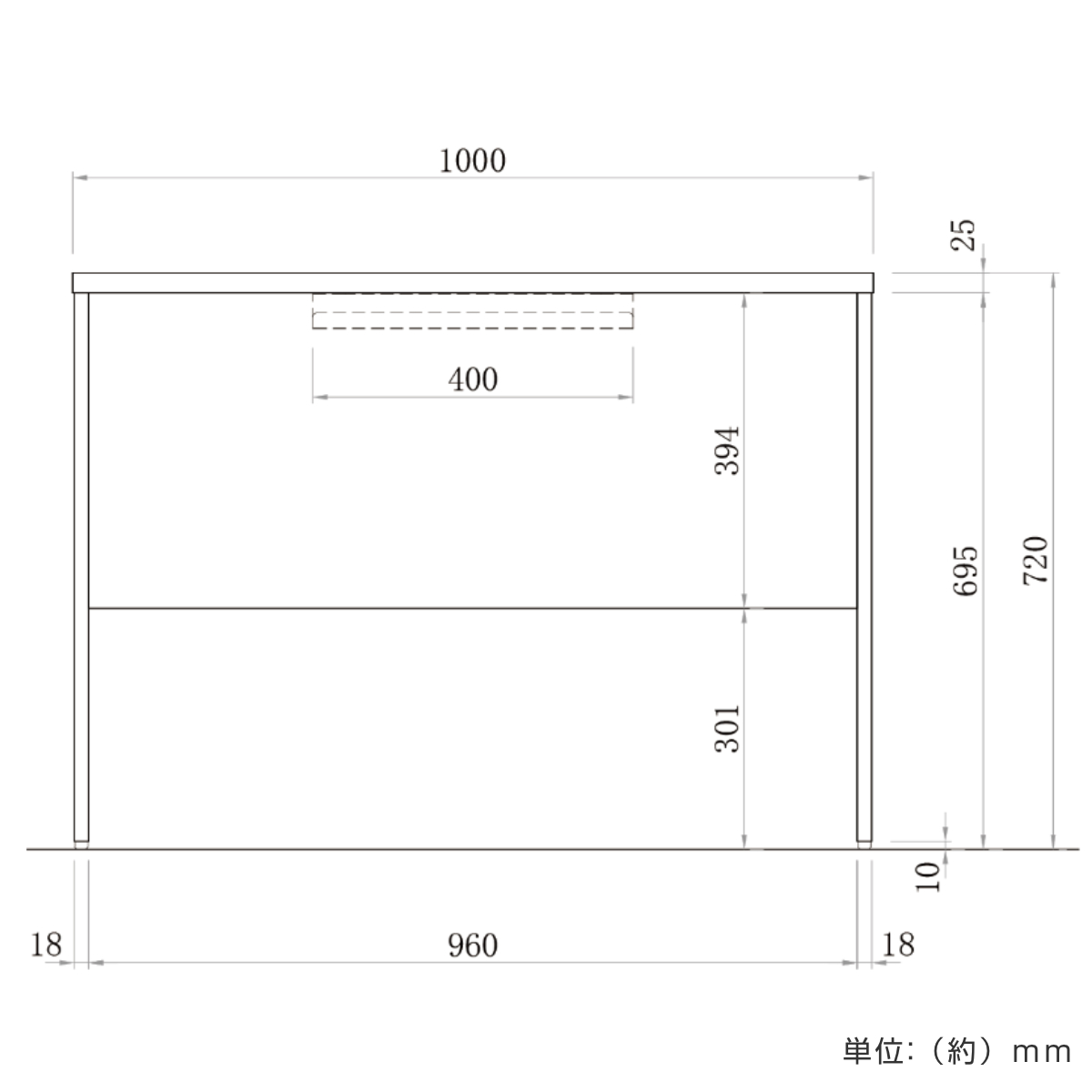 アール・エフ・ヤマカワ オフィスデスク 幅100×奥行60cm 木製 PLANN