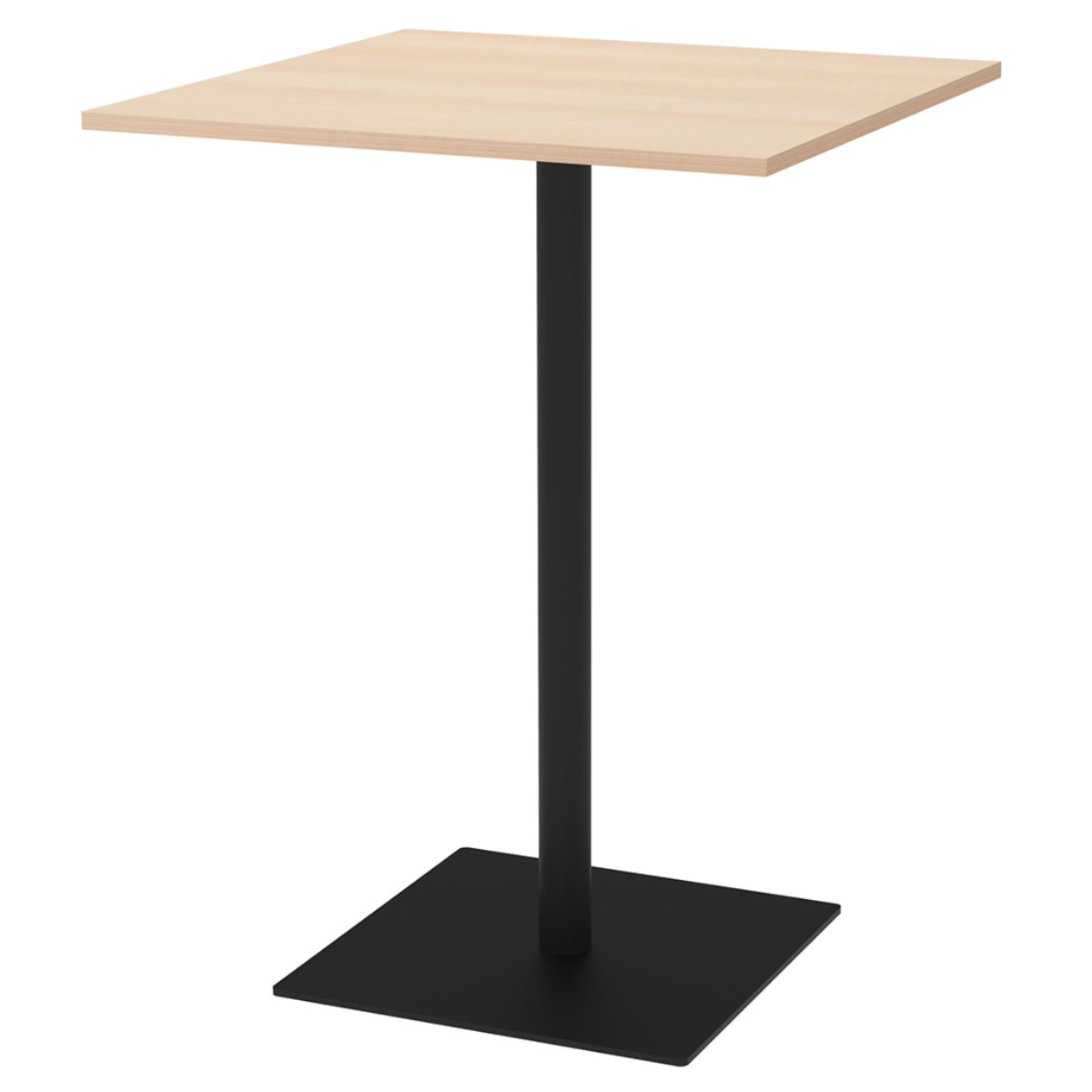 カフェテーブル 角形 ハイタイプ 幅75×奥行75×高さ100cm リスタ （ 法人限定 オフィス カフェ ラウンジ テーブル コンパクト 木目調 ） | アール・エフ・ヤマカワ | 01