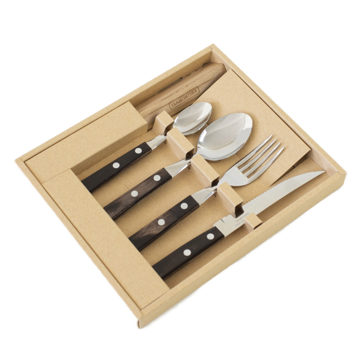 TRAMONTINA トラモンティーナ ステーキナイフ フォーク スプーン 名入れ / メール便送料無料 】トラモンティーナ 名入れ フォーク