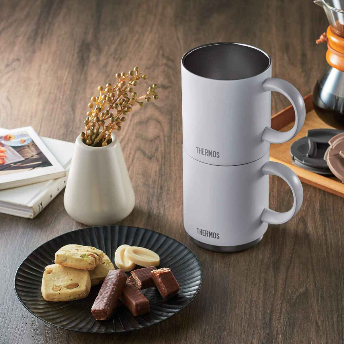 THERMOS（サーモス） マグカップ 450ml 真空断熱 JDS-451 ステンレス