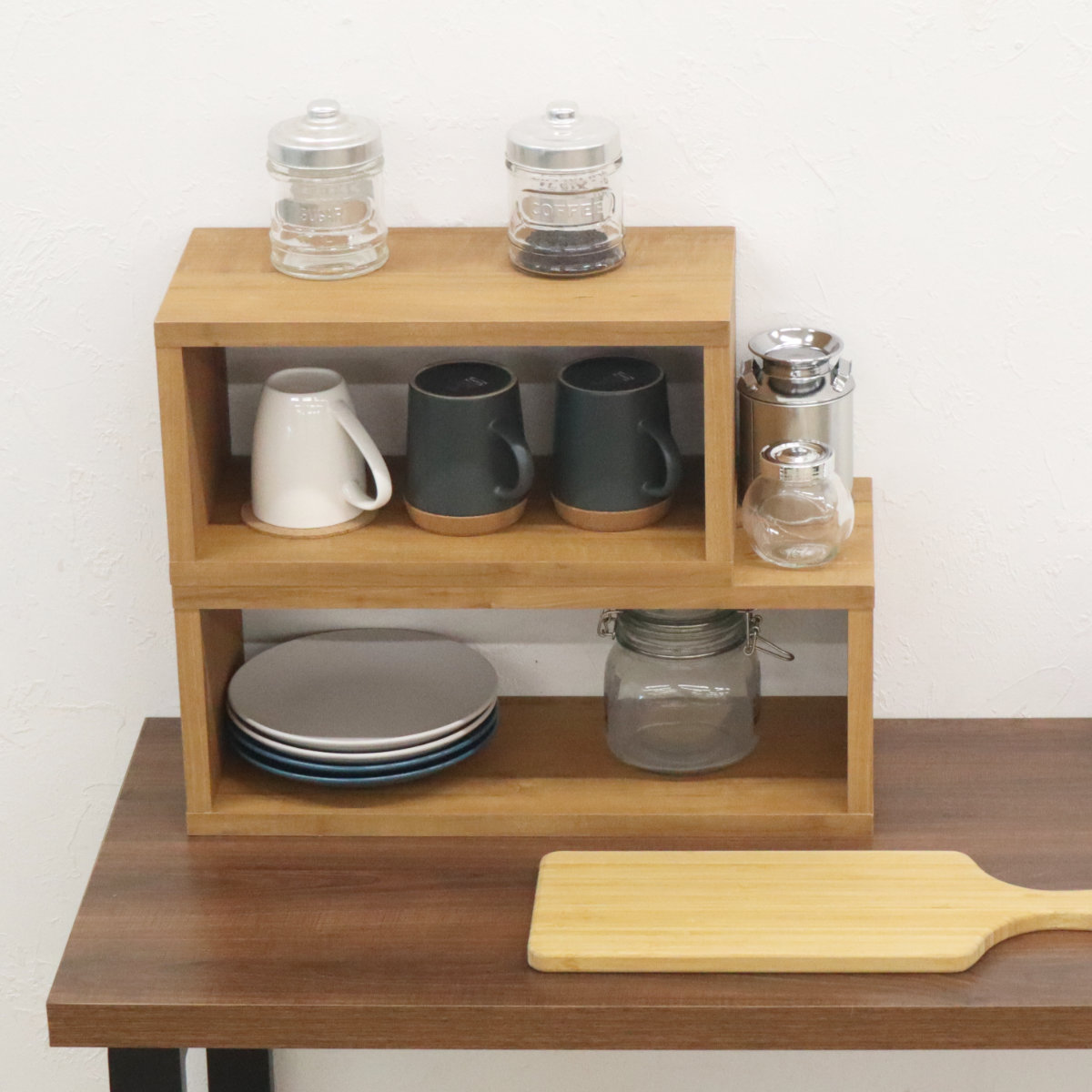 オープンラックシステム スリムタイプ 幅50×奥行20×高さ30cm 組合せ自由 工具不要 （ ラック 棚 オープンラック 収納 組み合わせ 簡単 ） | エイ・アイ・エス | 17