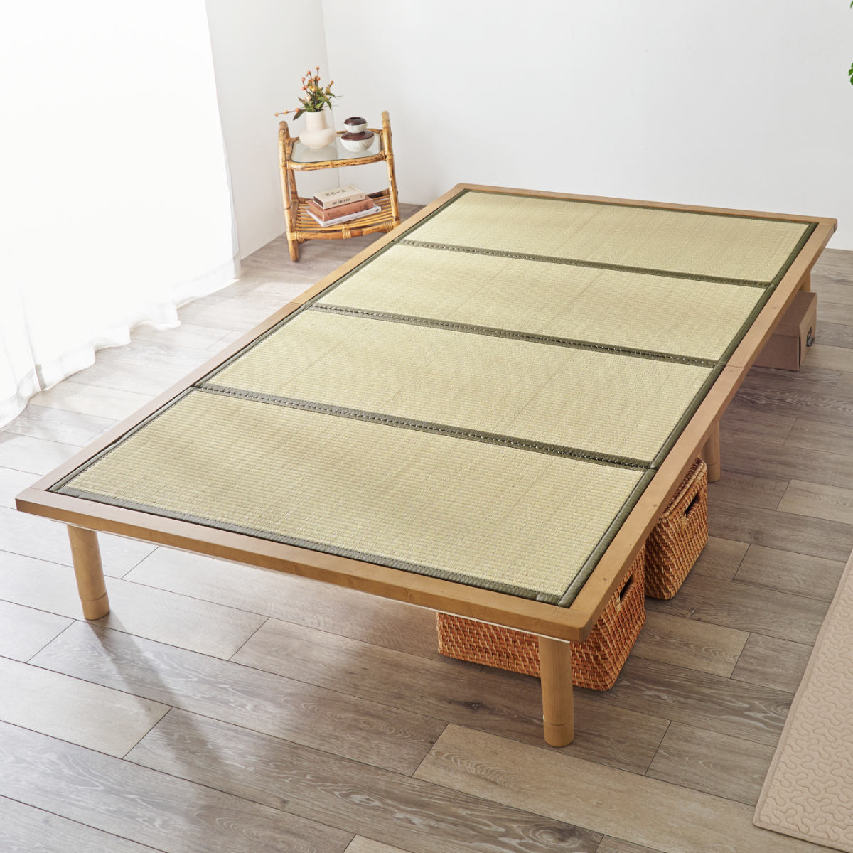 HAGiHARA（萩原） 畳ベッド セミダブル すのこ 畳マットレス 天然い草