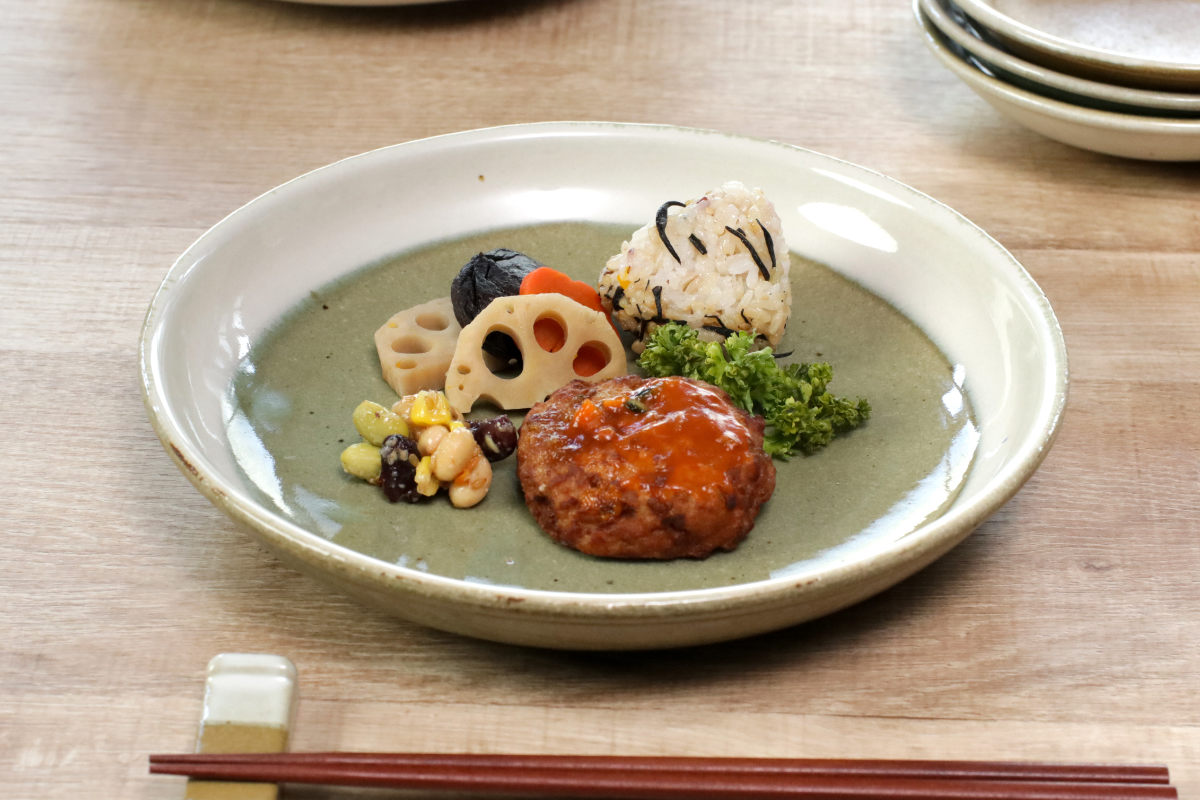 プレート 23.5cm ミョルク ストーンウェア （ 食洗機対応 電子レンジ