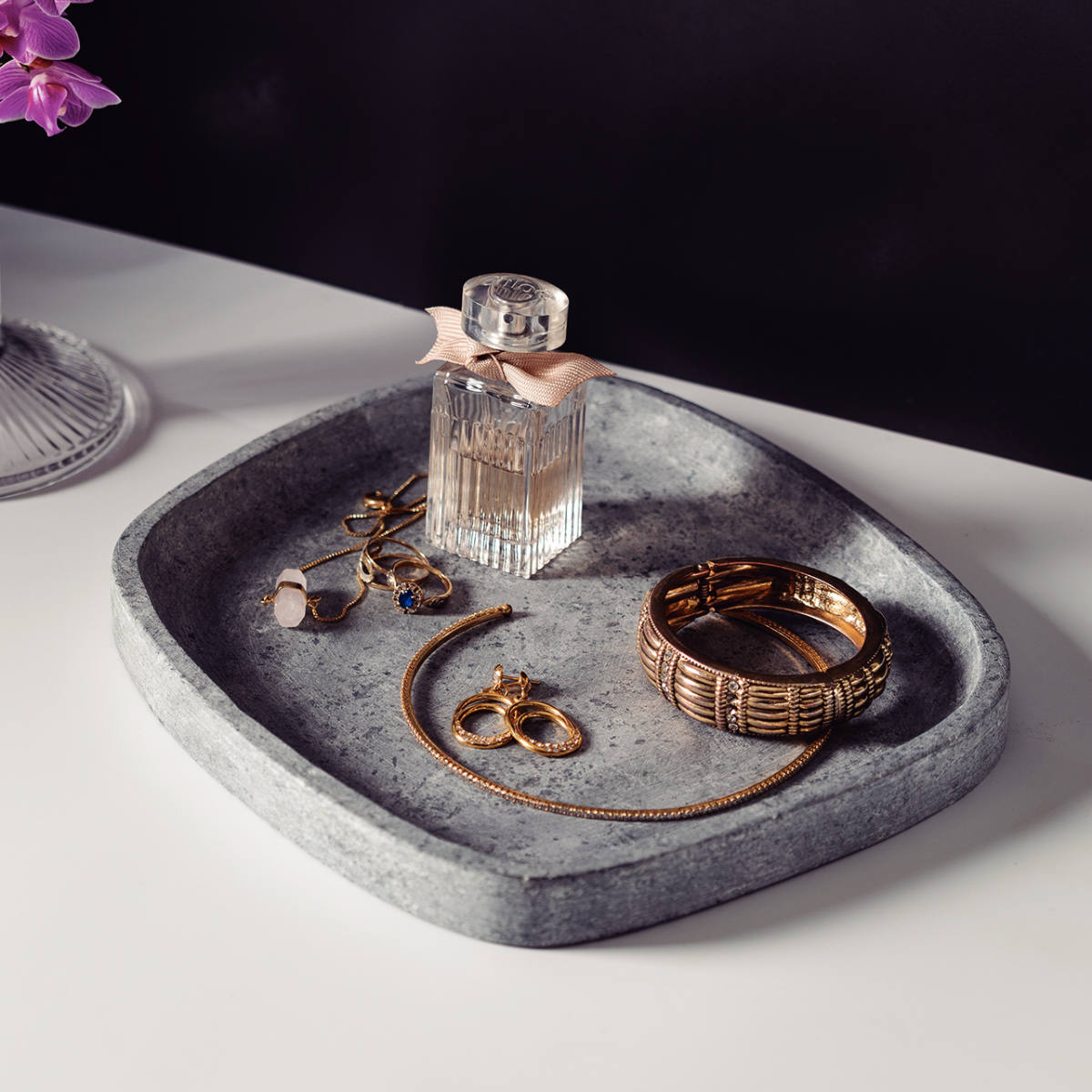 TRAMONTINA プレート 24cm トラモンティーナ 石製 （ アクセサリー