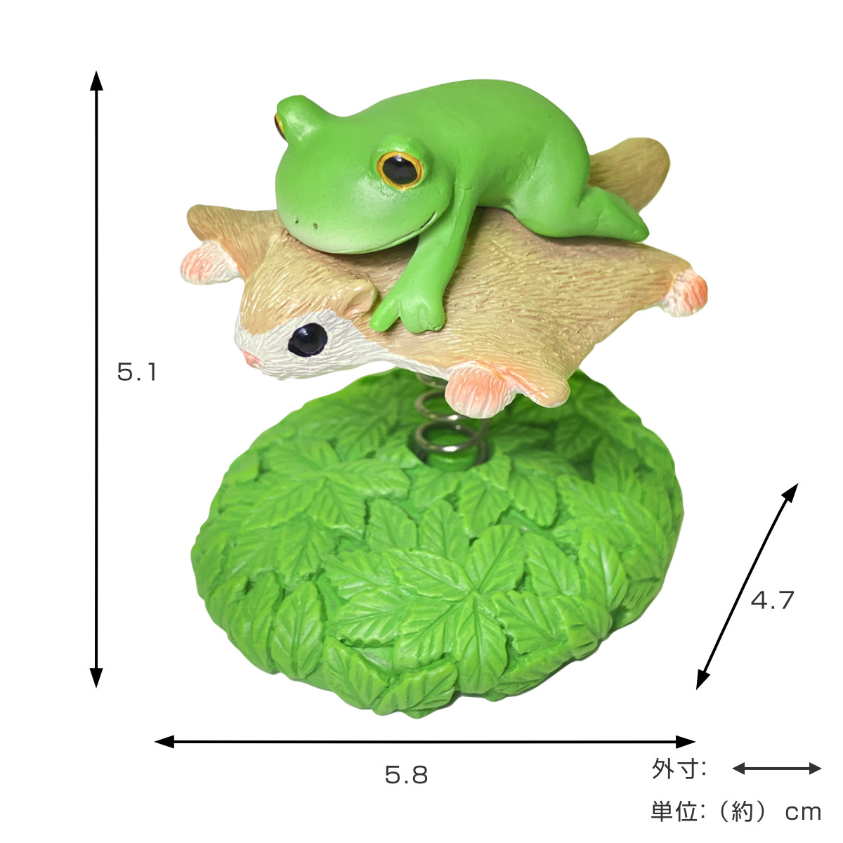 コポー モモンガと空中散歩 カエル 置物 （ Copeau 置き物 コポタロウ