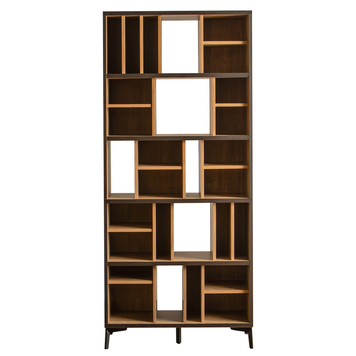 本棚 可動棚付き ナチュラルウッド 本棚(幅90cm) 可動棚のブックシェルフ ディスプレイラック | 【公式