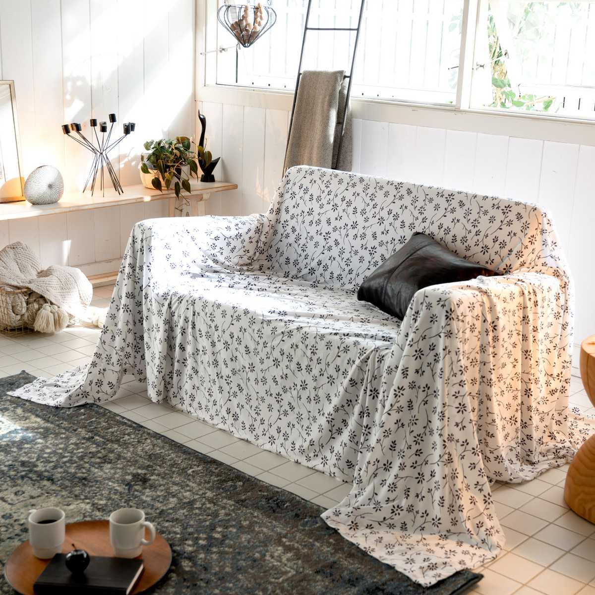 マルチカバー Lサイズ 210×270cm Fab the Home ジニア 綿100