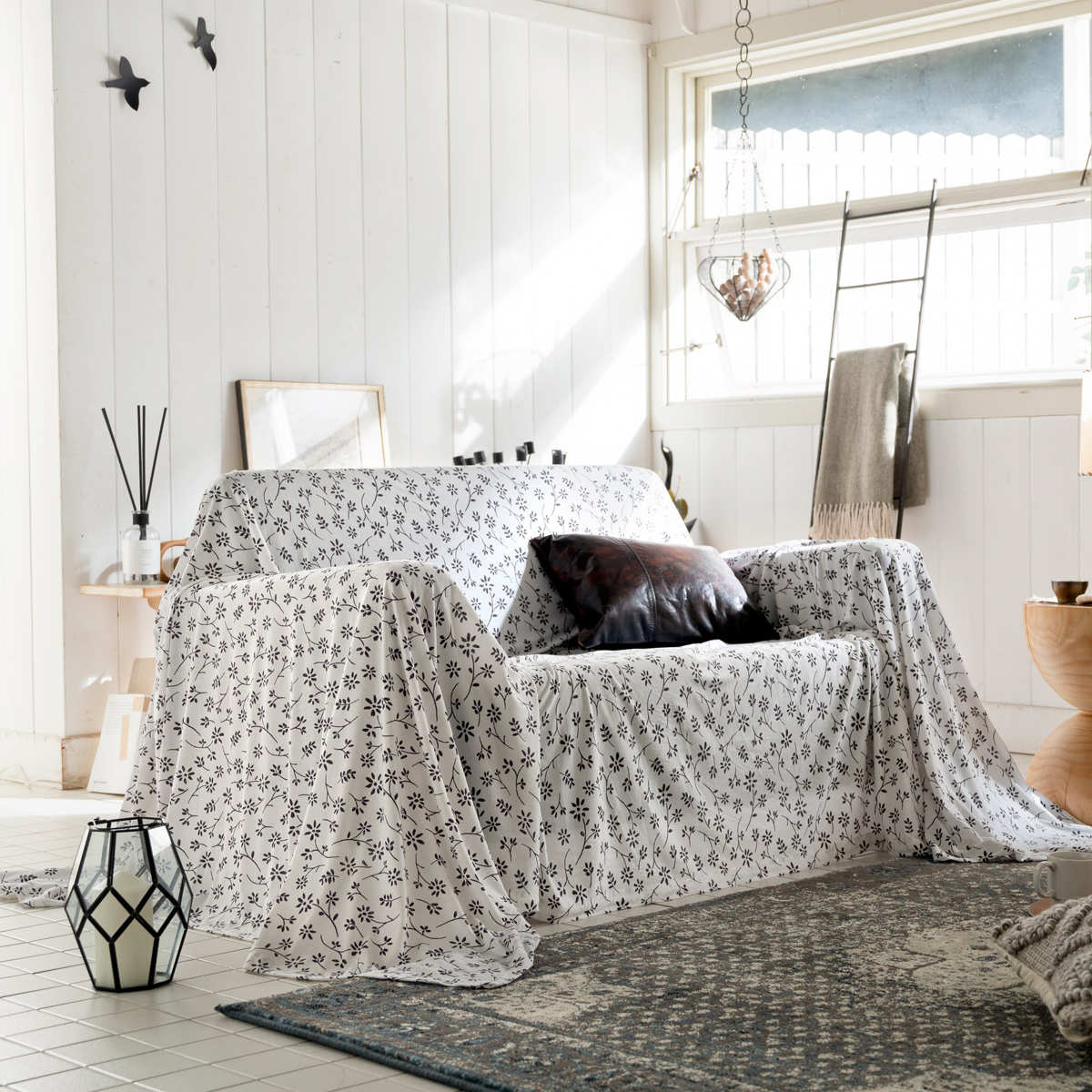 マルチカバー Lサイズ 210×270cm Fab the Home ジニア 綿100