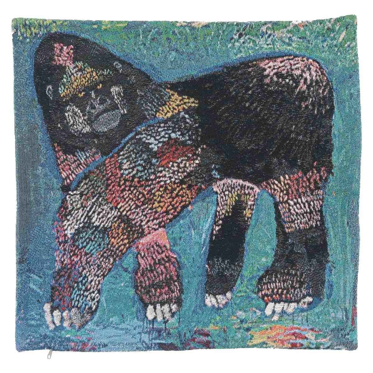 ヤノフ村の絵織物 クッションカバー 森の動物たち 30147bcd81334cae6d71b56629afce