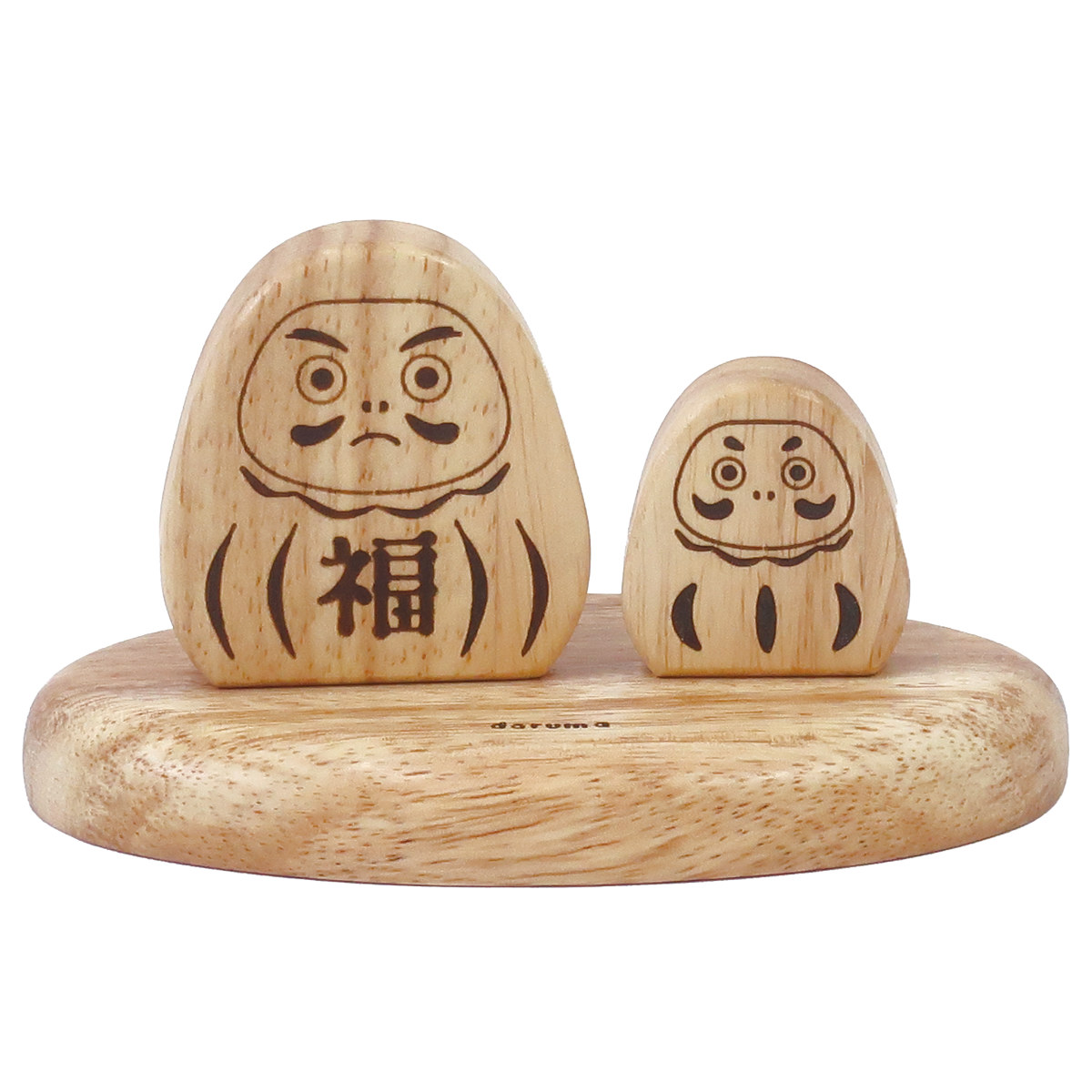 Creer オブジェ ナインマーケ ウッドオブジェ だるま 招き猫 （ 置き物