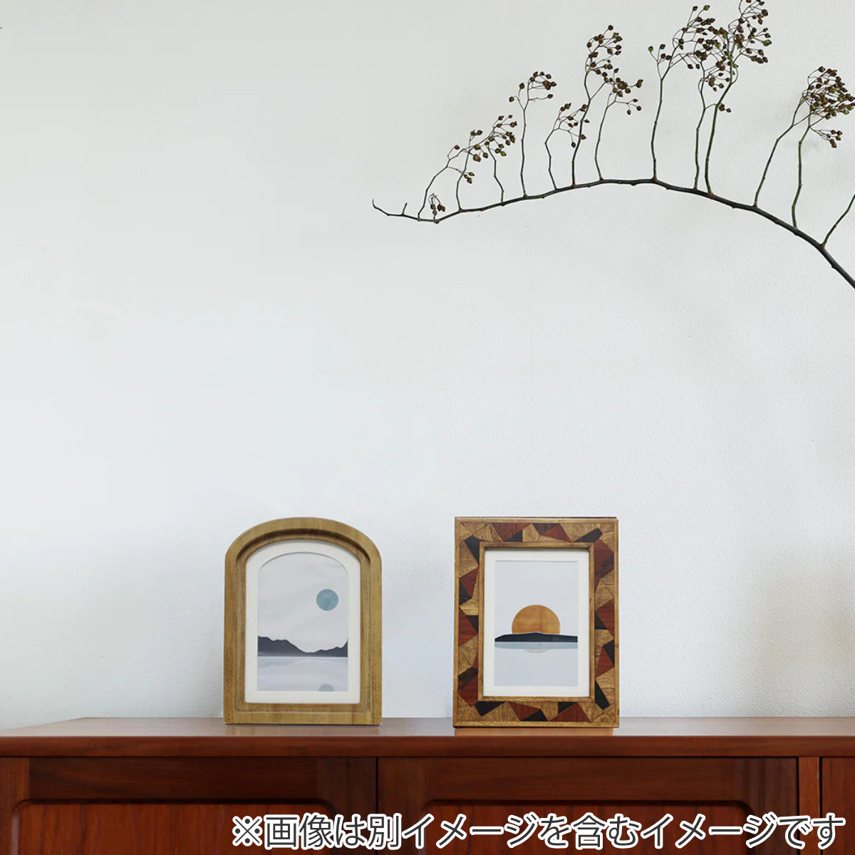 magnet フォトフレーム SWE-08 2L判 木製 （ フォトスタンド 写真立て