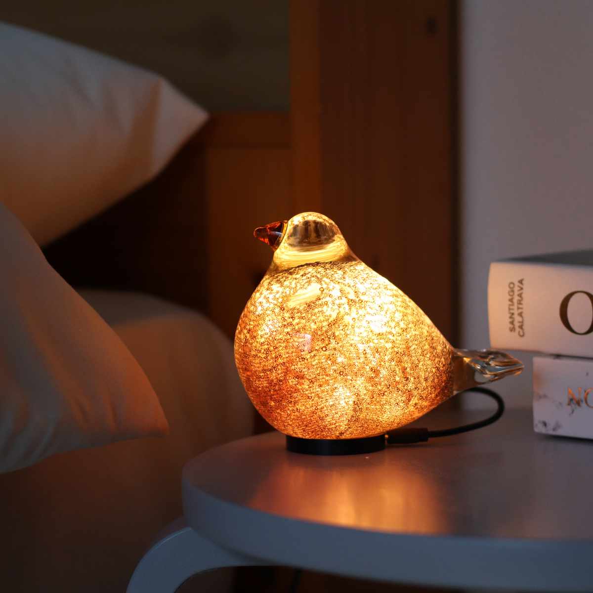 magnet テーブルライト HEALING BIRD USB電源 （ ライト ガラス製