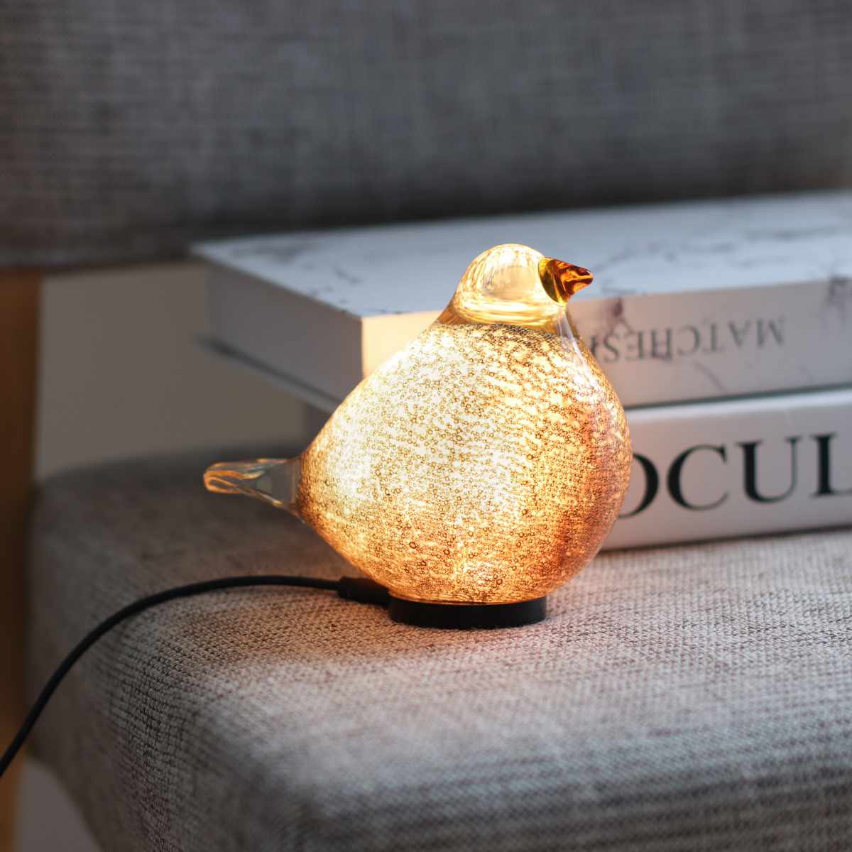 magnet テーブルライト HEALING BIRD USB電源 （ ライト ガラス製