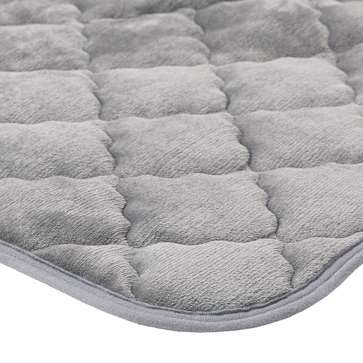 ラグ アンダーラグ セット ピターら 185×185cm メレンゲタッチ 下敷きラグ 2畳用 （ マット ラグマット カーペット 正方形 ズレない 床暖対応 ） | HAGiHARA | 02