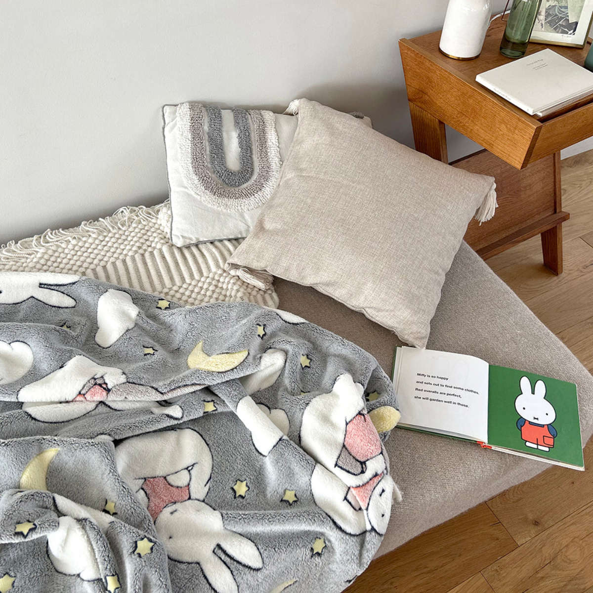 HEMING'S（ヘミングス） ブランケット 120×80cm ミッフィー 蓄光