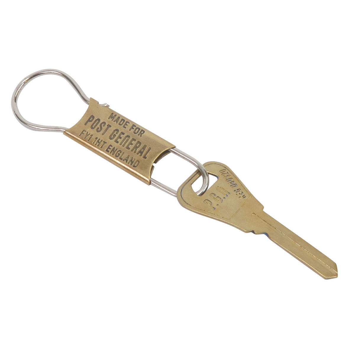1883年 米国製 ビンテージ ブラス キーホルダー creer（クレエ） キーホルダー POST GENERAL ブラス キーホルダー