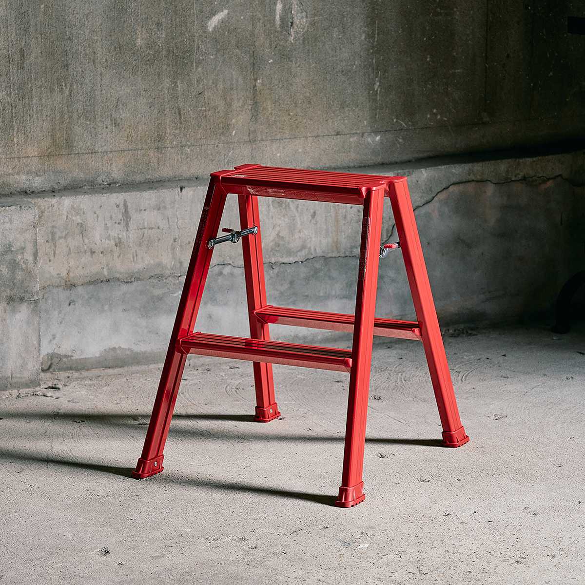 脚立 アルミ製 踏み台 2段 ガレージ 雑貨 ...の詳細画像3