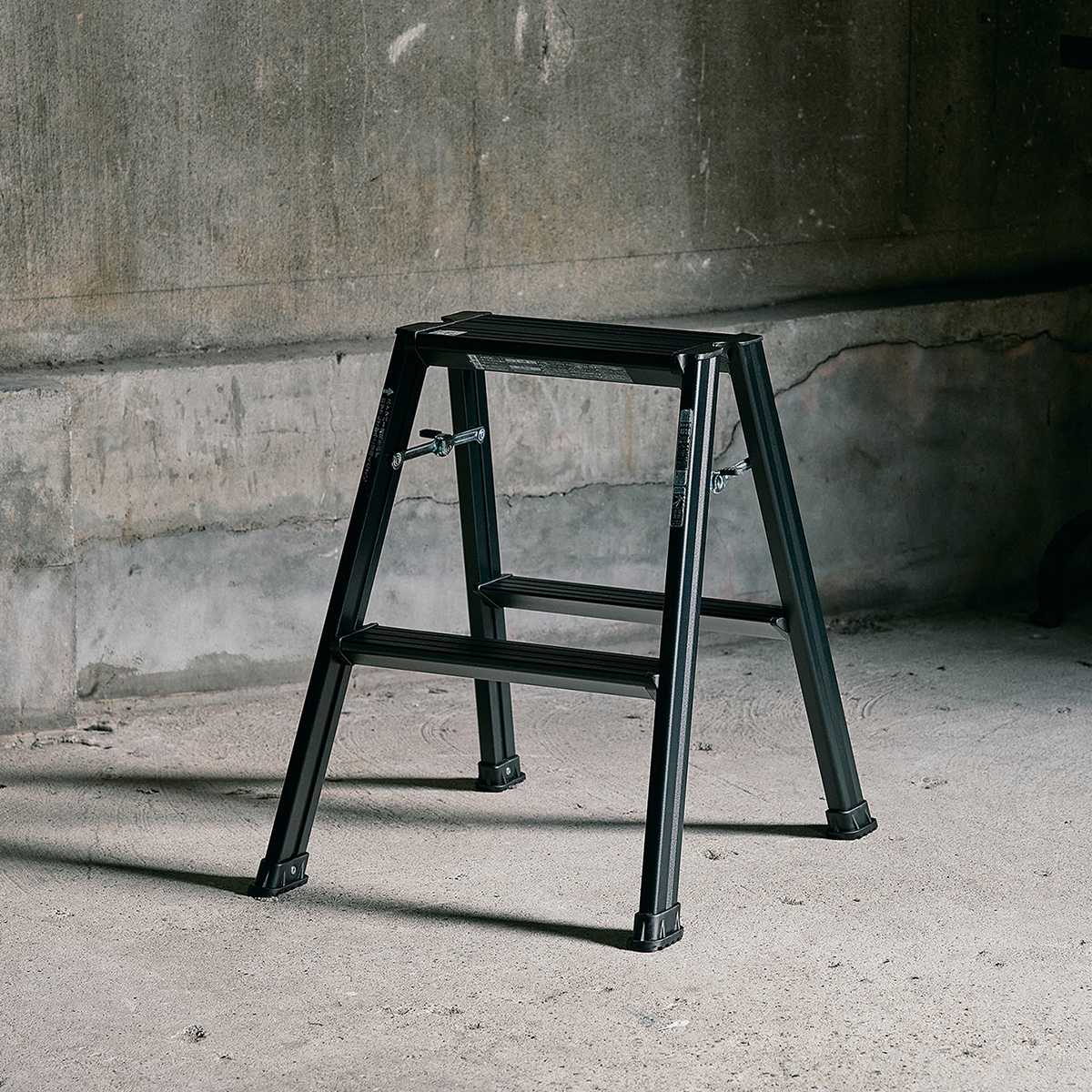 脚立 アルミ製 踏み台 2段 ガレージ 雑貨 ...の詳細画像4