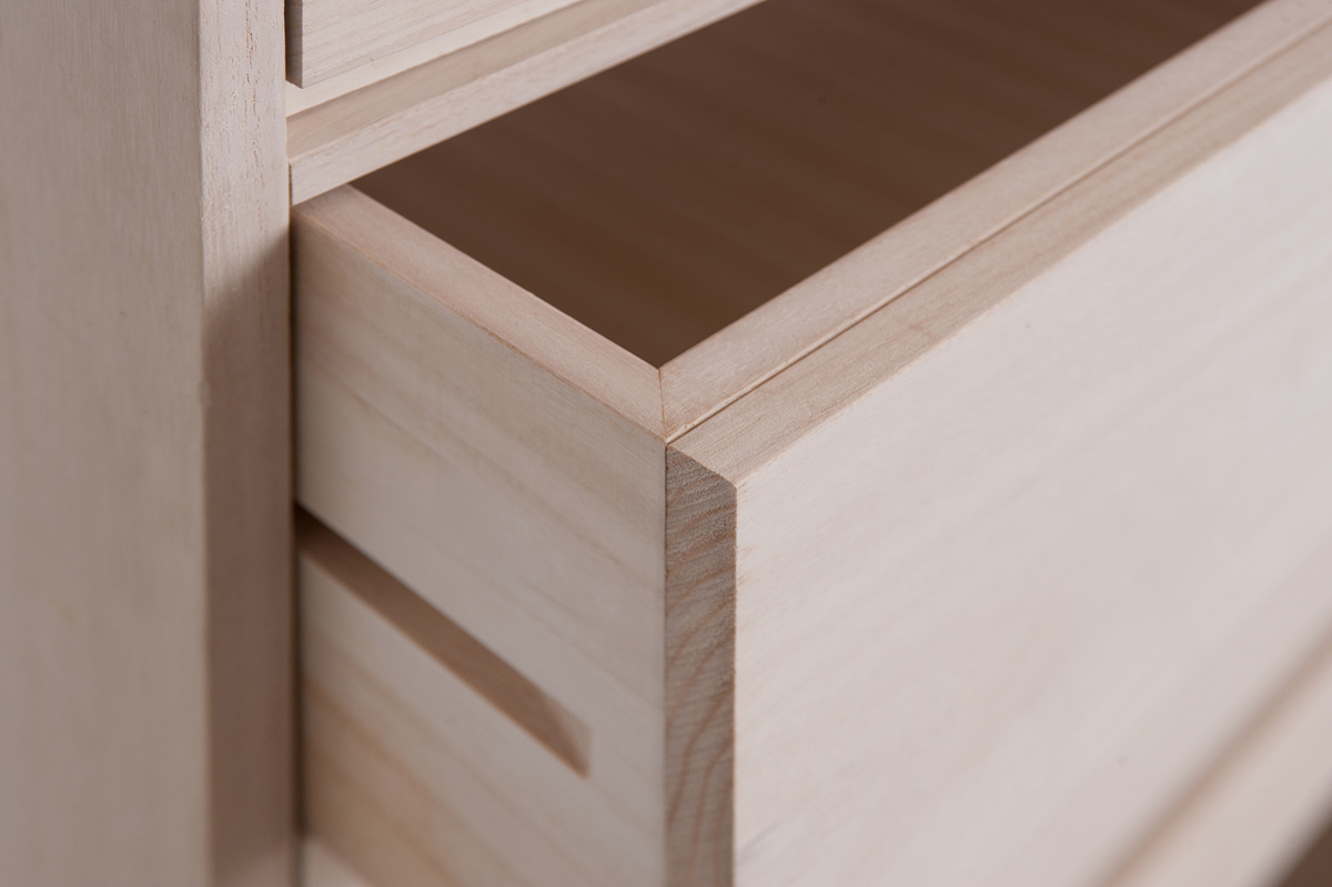 桐タンス 幅100.5cm 7段 組み合わせ 白木 無塗装 （ 桐 たんす 収納 木