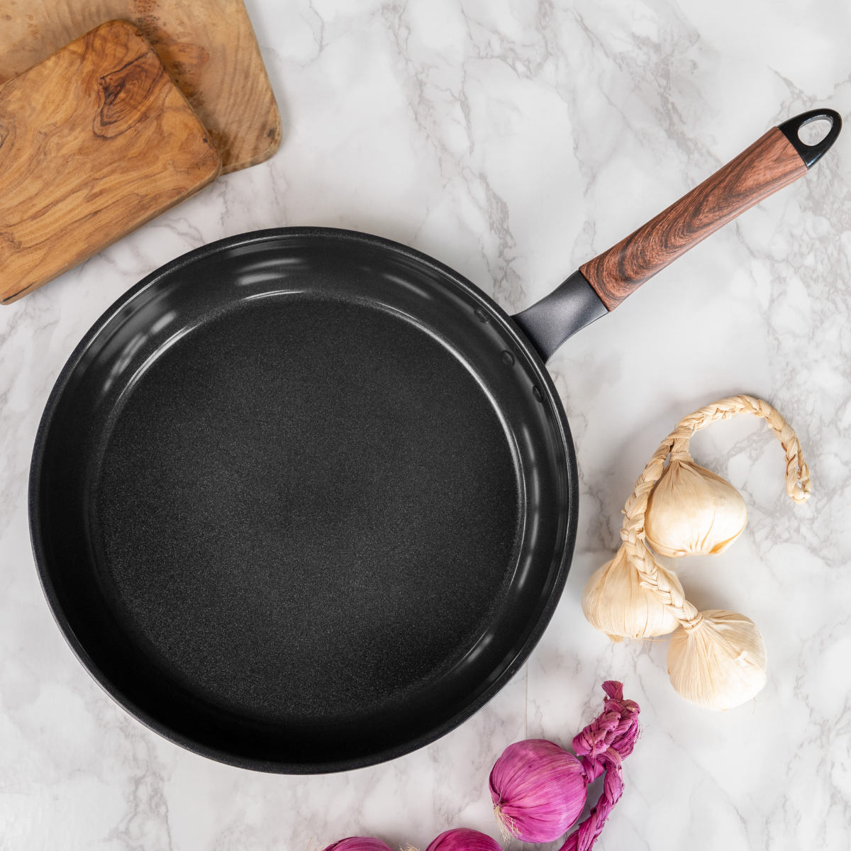 北陸アルミニウム フライパン 28cm 深型 IH対応 セラミックコート