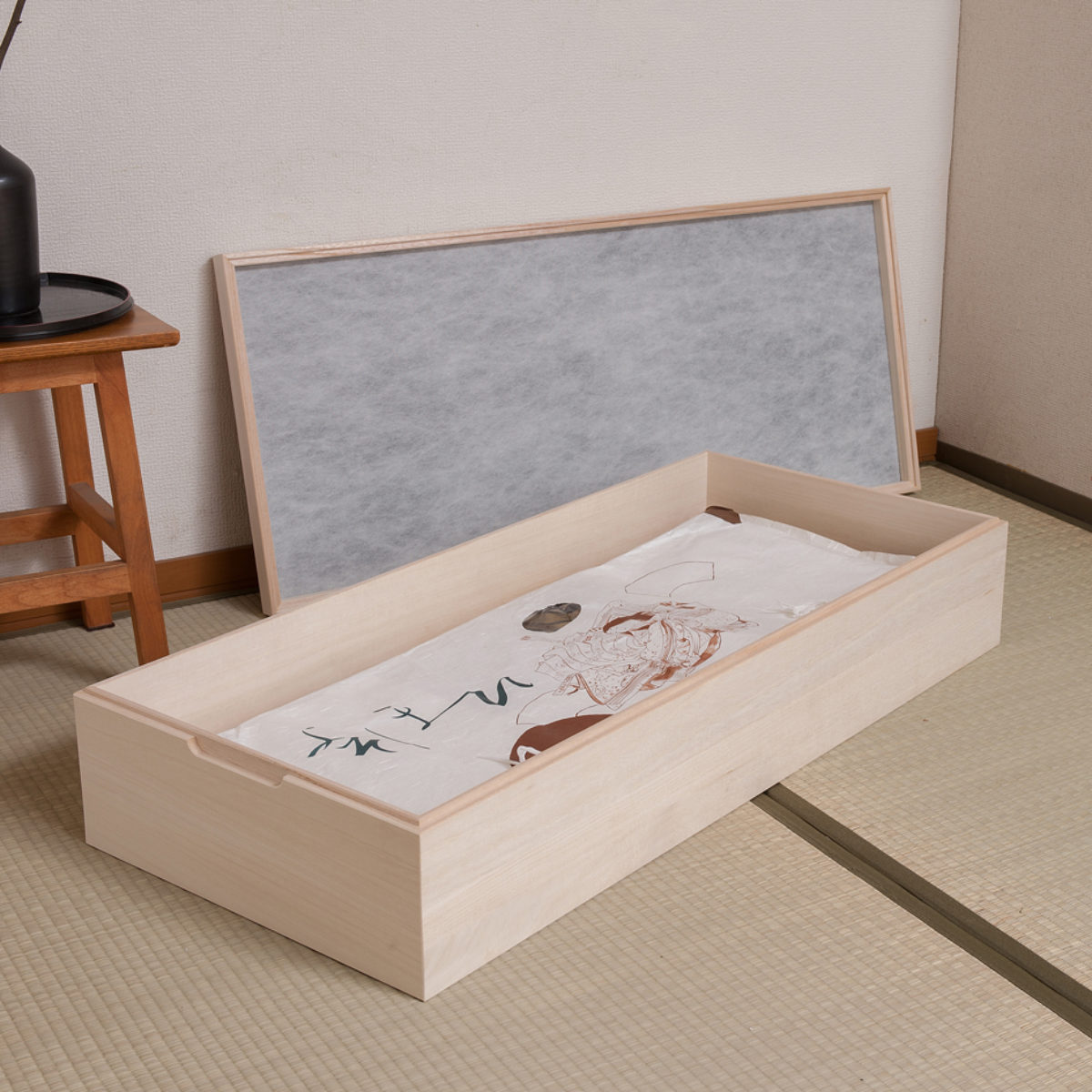 桐 衣装ケース 幅42cm 1段 日本製 完成品 桐心 （ 収納ケース 衣装箱