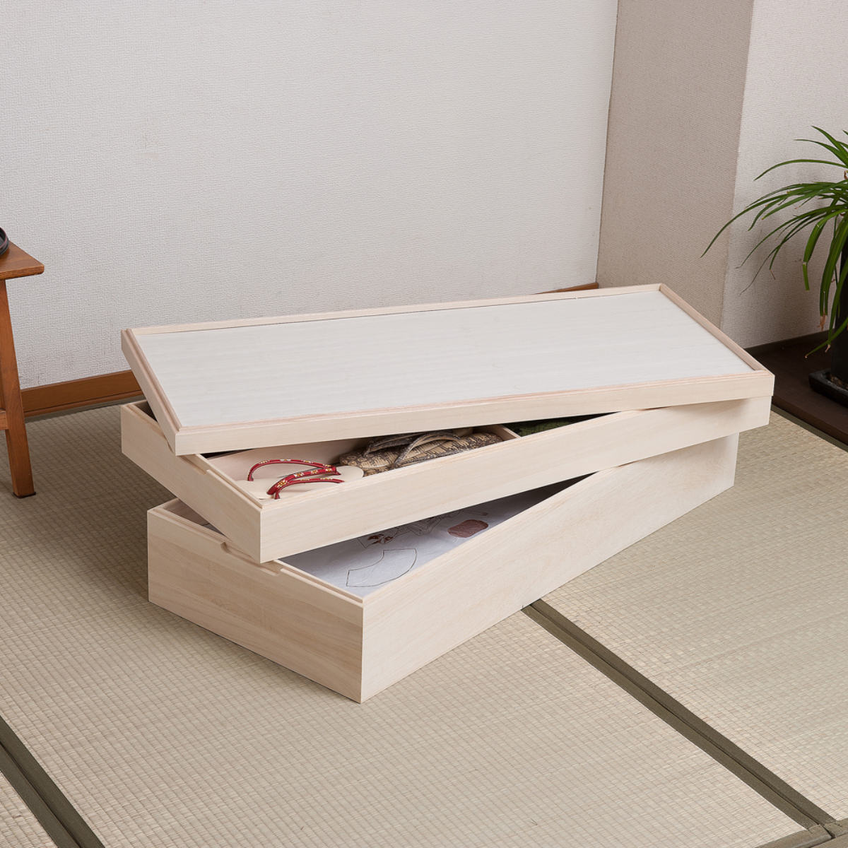 桐 衣装ケース 幅42cm 2段 日本製 完成品 桐心 （ 収納ケース 衣装箱