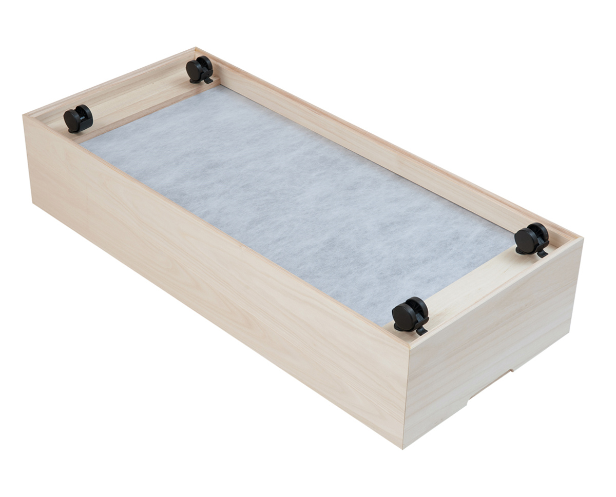 桐 衣装ケース 幅42cm 3段 キャスター付き 日本製 完成品 桐心 （ 収納