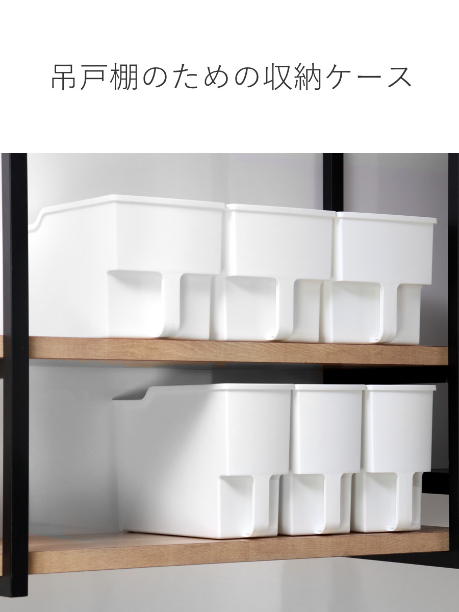 不動技研（FUDOGIKEN） キッチン収納ケース 吊り戸棚ボックス スリム