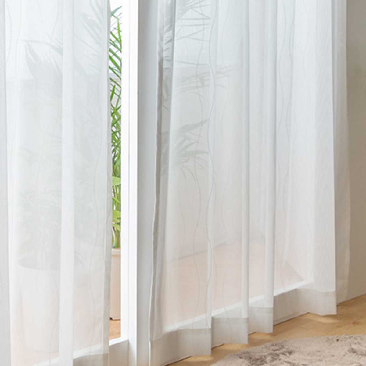 ユニベール（UNIVERS） レースカーテン オーダーカーテン 防炎 Fiore