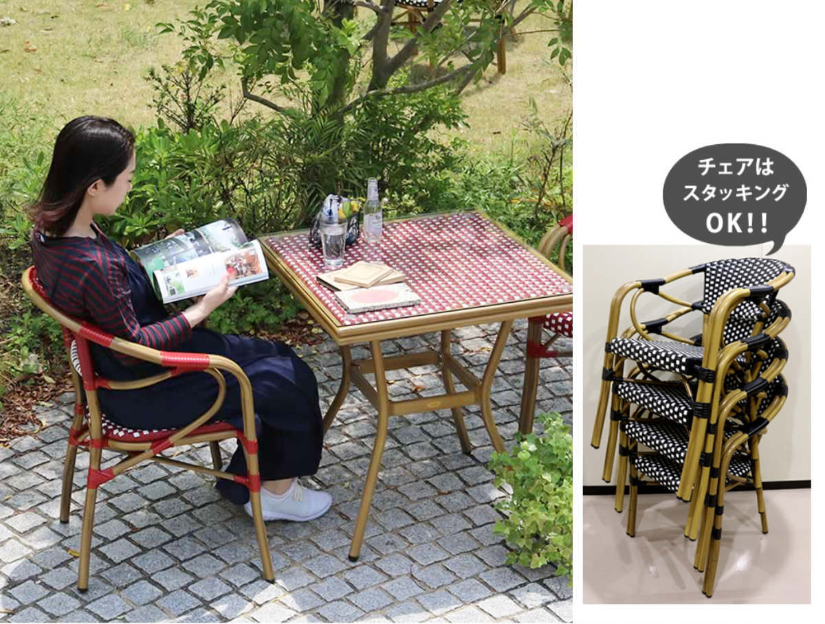 チェア プレジール 2脚セット （ ガーデンチェア ガーデン 庭 椅子