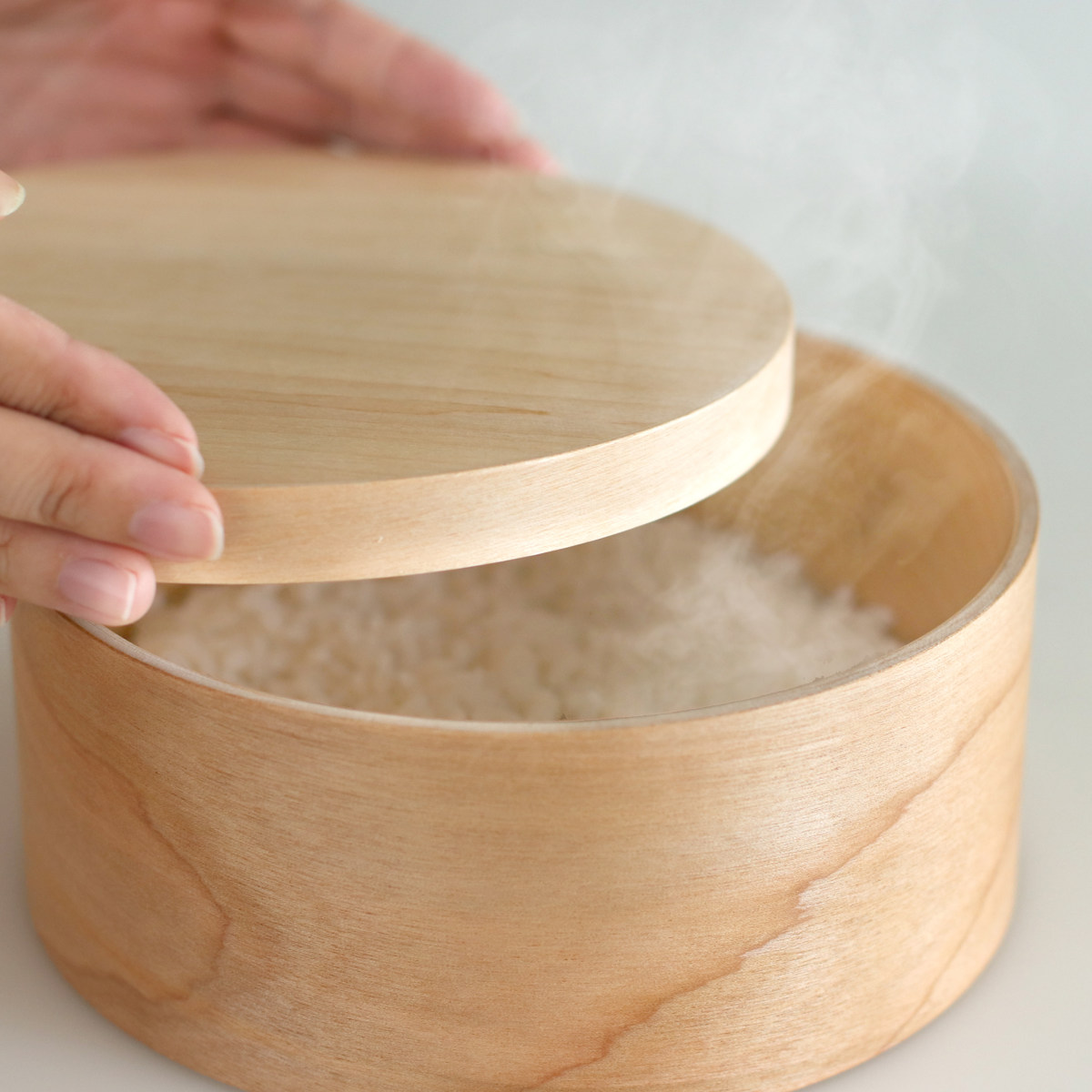 HANAKO おひつ 3合 （ ハナコ お櫃 日本製 天然木 食洗機対応 電子