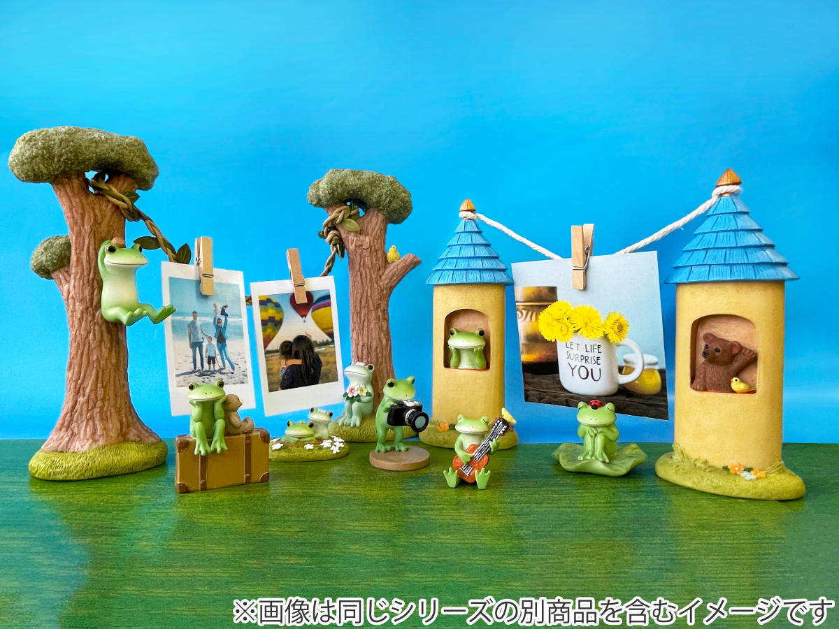 コポー 夏 波打ち際カップル カエル 置物 （ Copeau 置き物 コポタロウ