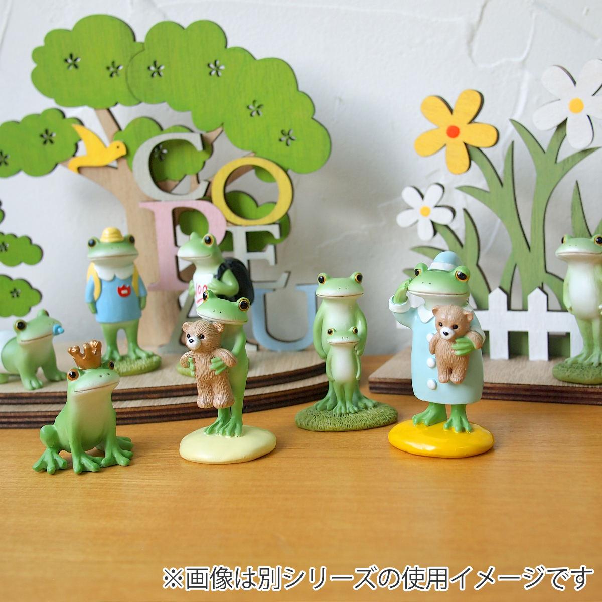 コポー アヒルとお風呂 カエル 置物 （ Copeau 置き物 コポタロウ