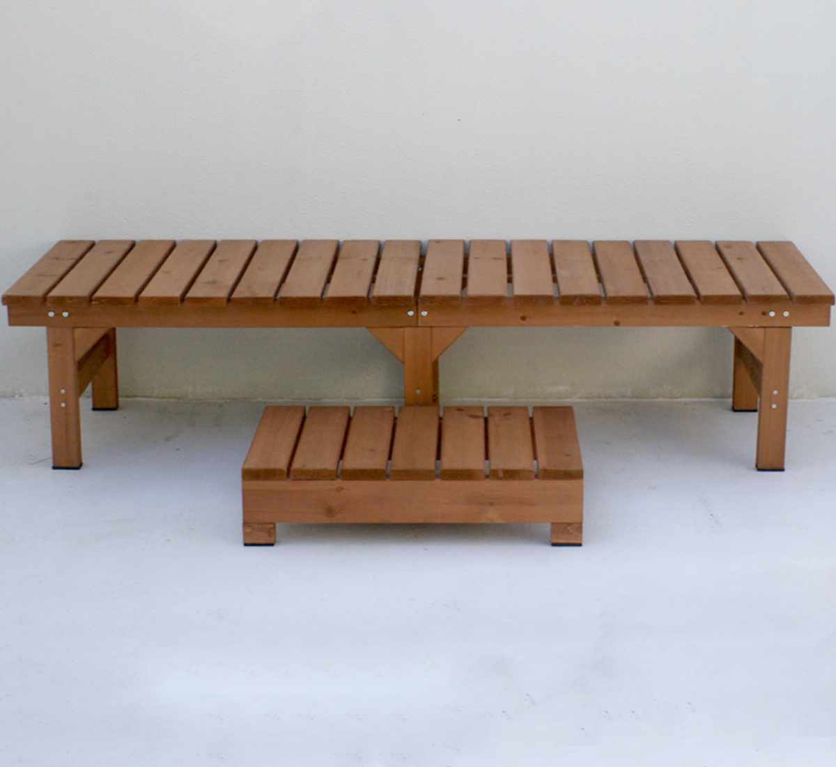 ユニット縁台ベンチ hiyori ステップセット 幅174×奥行55cm