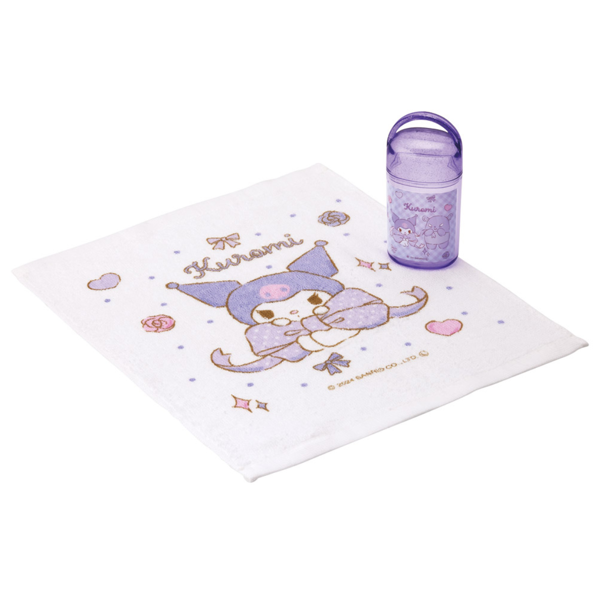 スケーター おしぼり 抗菌ケース付おしぼり クロミビックリボン （ お