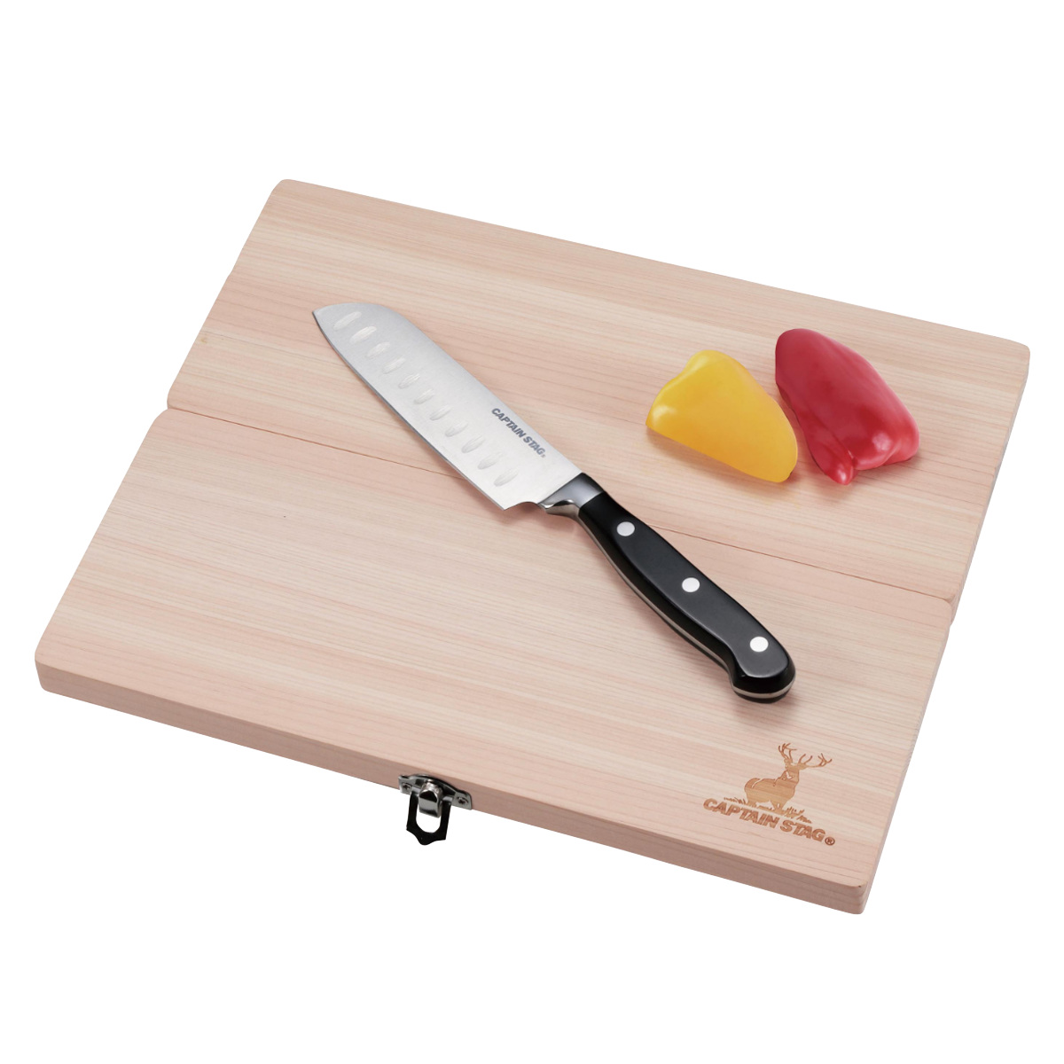 CAPTAIN STAG（キャプテンスタッグ） ウッドディグ ひのきまな板包丁
