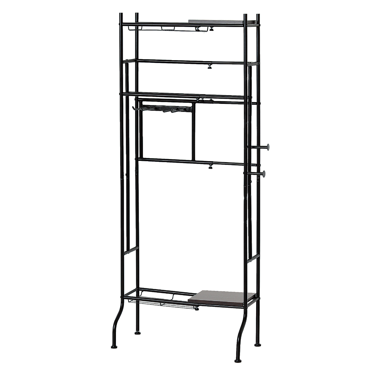 スポーツ用品 収納 伸縮可能 ラック 幅40-60cm （ 棚 伸縮 玄関収納 ヘルメット収納 部活道具 ）