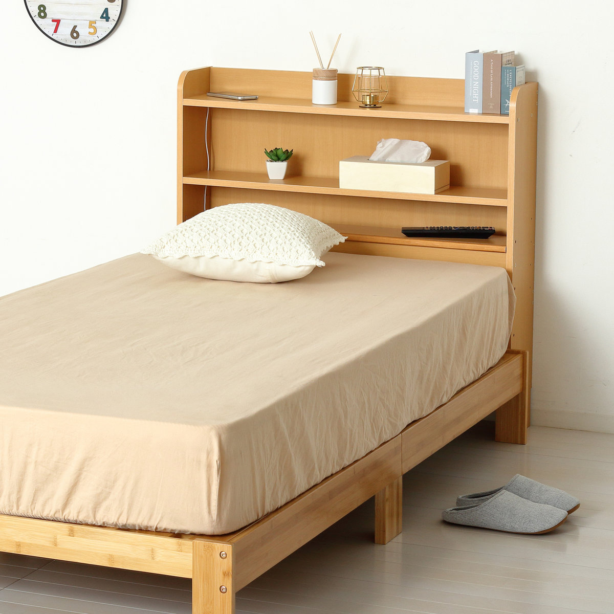 クロシオ ヘッドボード 幅93.5cm 高さ90cm 宮棚 日本製 ( 後付 棚 クロシオ ヘッドボード 幅93.5cm 高さ90cm 宮棚 日本製 ( 後付 棚