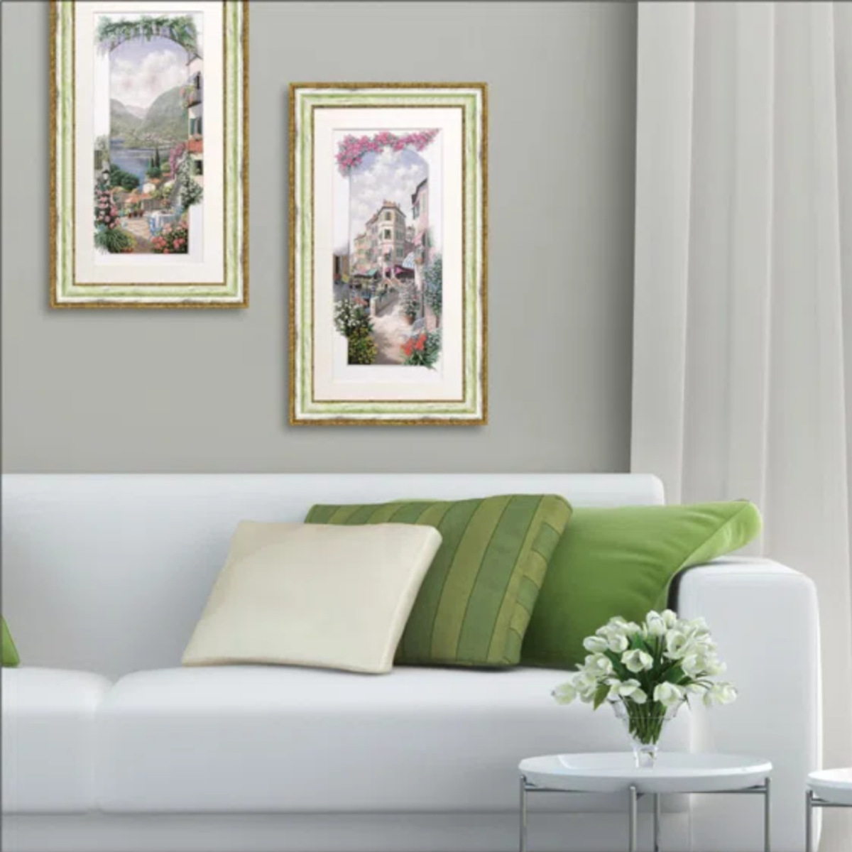 インテリアアート絵画　ピーター・モッツ　イーゼル付き　自然豊かでノスタルジック アートパネル ピーター モッツ 51×88cm （ 絵画 絵 アート インテリア