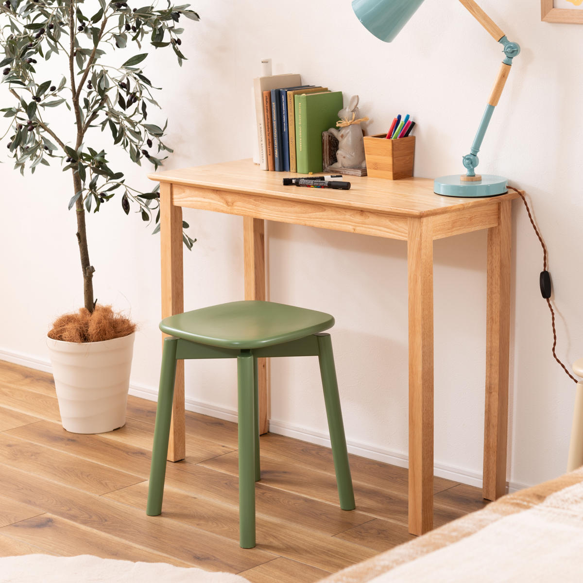 東谷 スツール 高さ45cm 角丸 カラースツール （ 四角 木製 ダイニング
