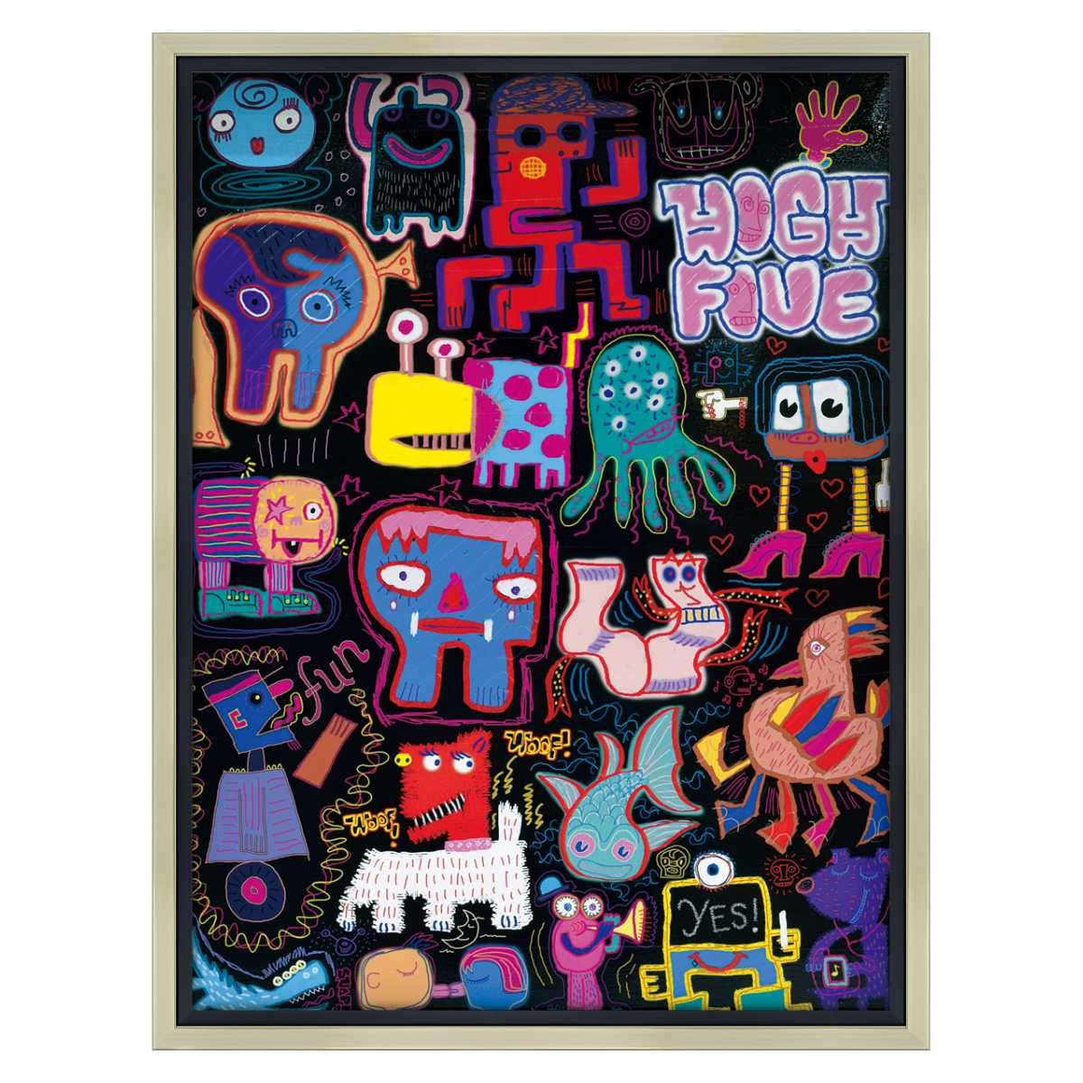 アートパネル ジェリー バプテスト 『グラフィティ』 48.5×63.5cm