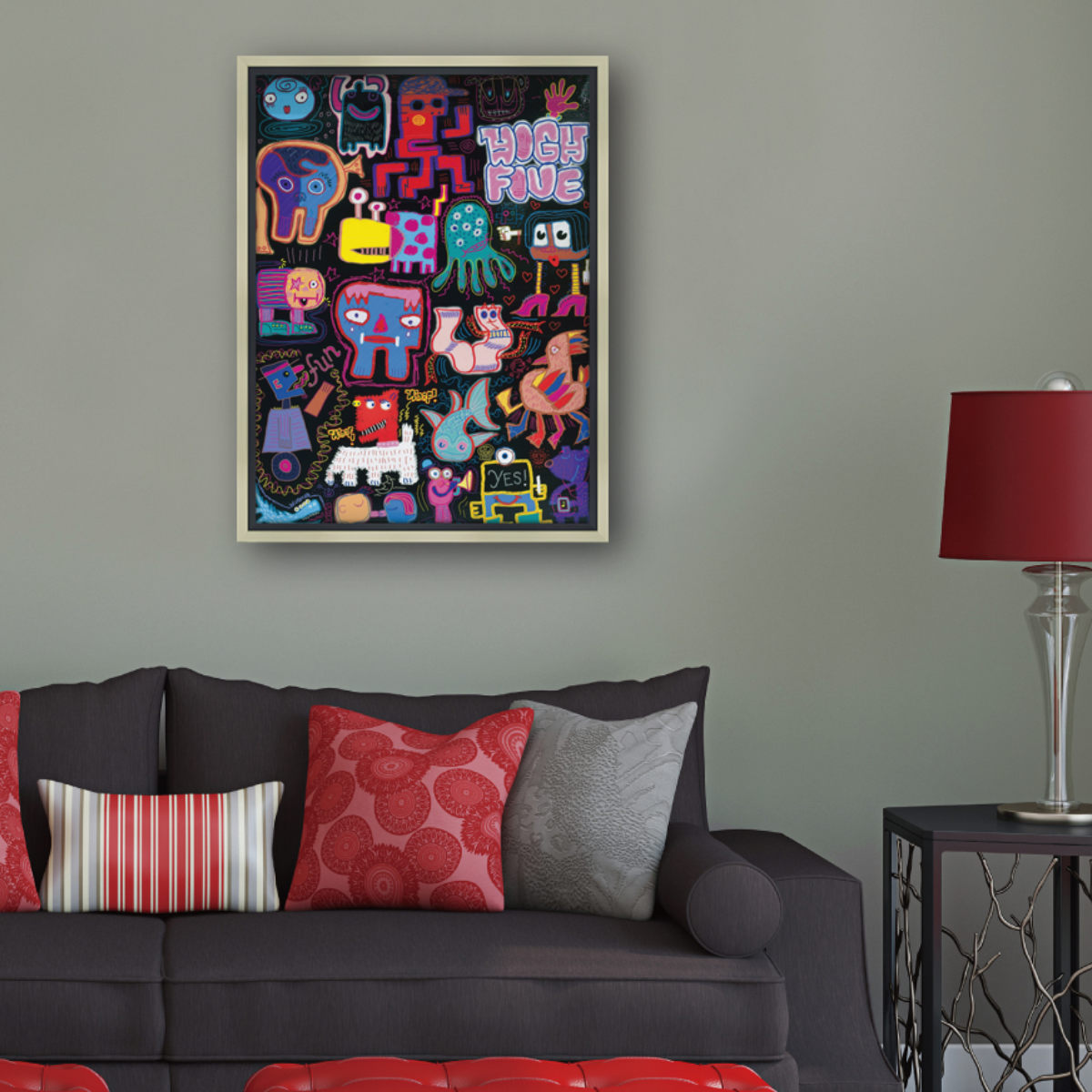 アートパネル ジェリー バプテスト 『グラフィティ』 48.5×63.5cm