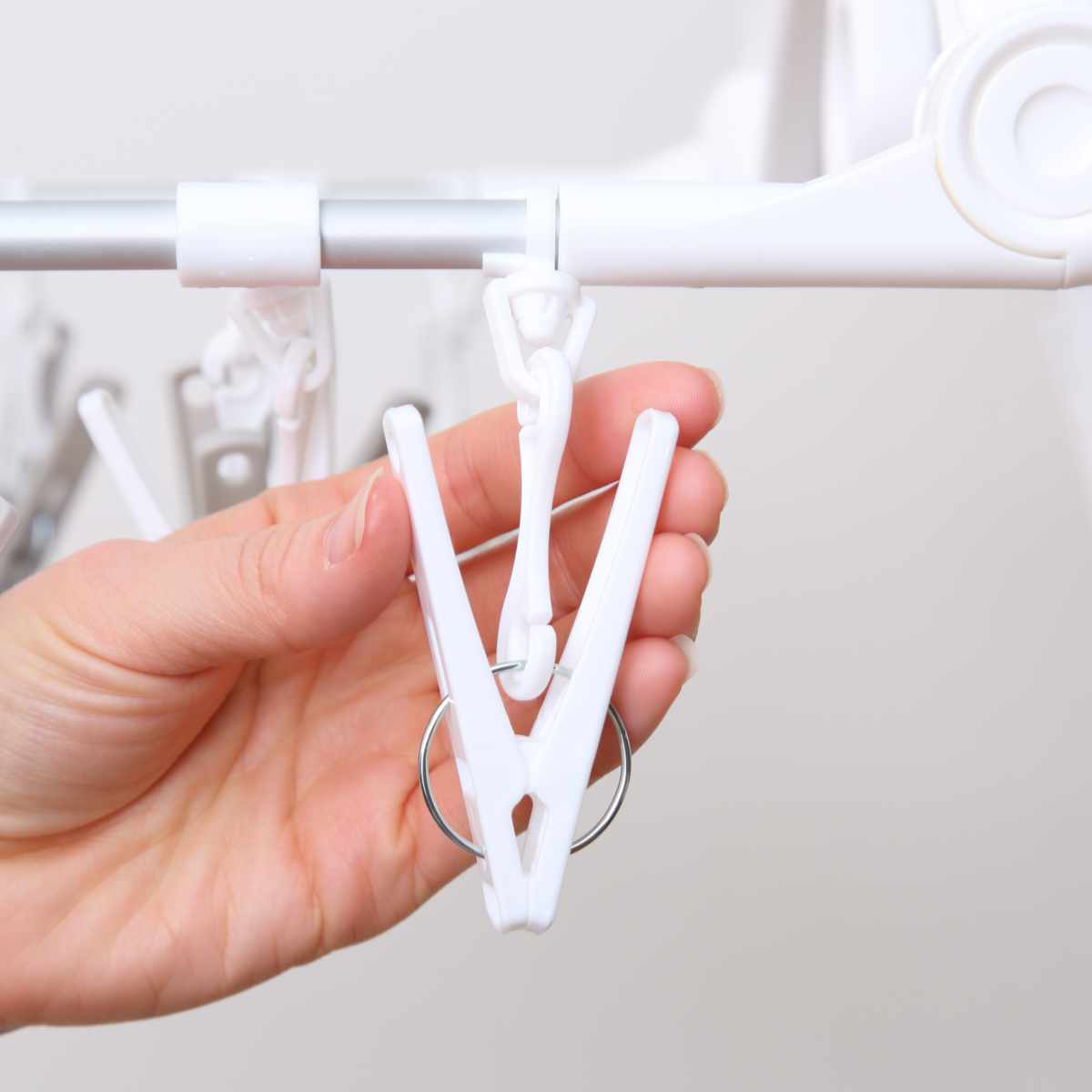 東和産業 角ハンガー ラクMAX アルミ角ハンガー 長ピンチ 32ピンチ