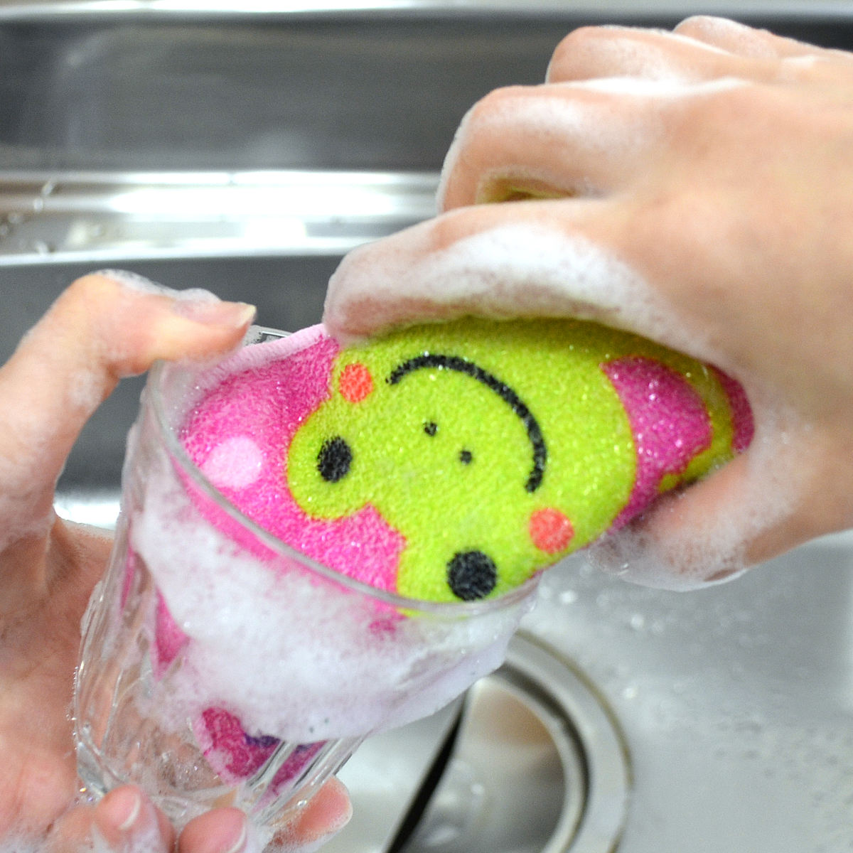 キッチンスポンジ カエルの食器洗い ( 日本製...の詳細画像3