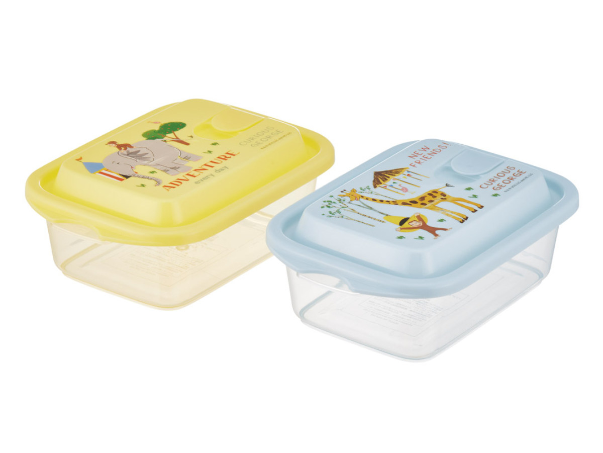 スケーター 保存容器 500ml エアー弁ふわっと保存容器 L おさるの