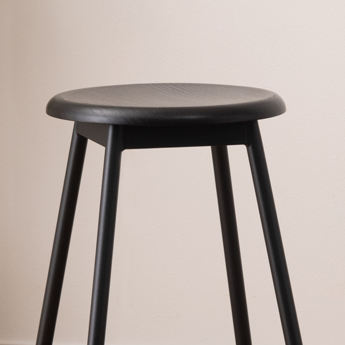 東谷 スツール 高さ64cm ハイタイプ 座面丸型 天然木 （ 木製 ハイ