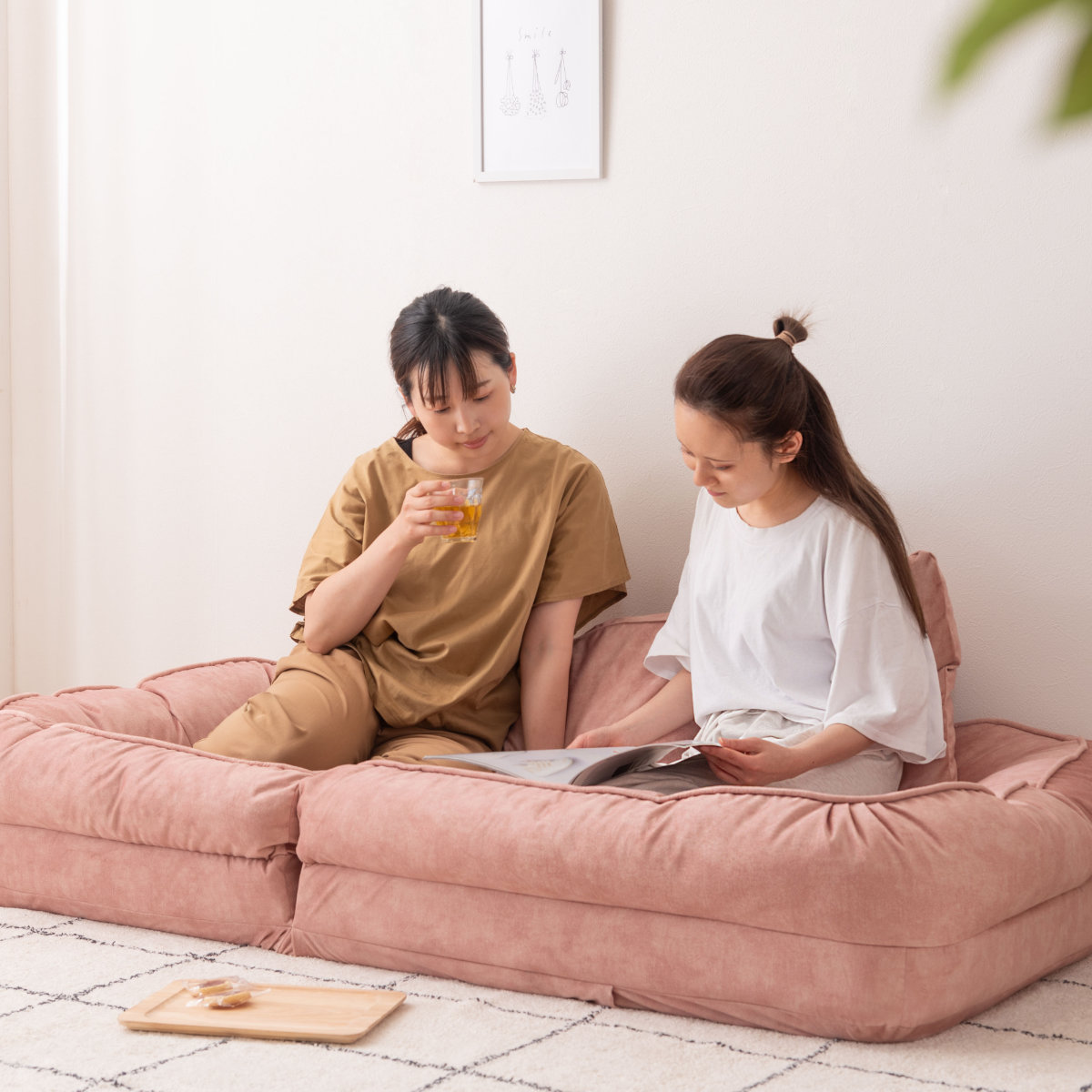 東谷 座椅子 1人用 大判サイズ 幅85cm ソファベッド リクライニング式
