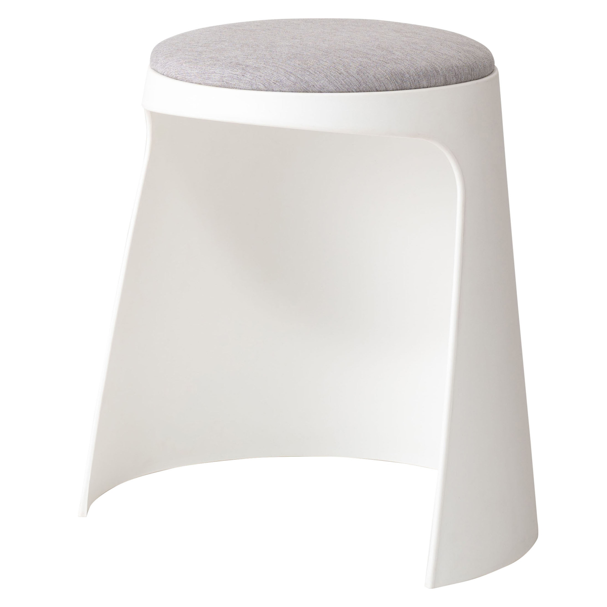 東谷 スツール スタッキング可能 高さ44cm クッション付 カヌレ （ 丸