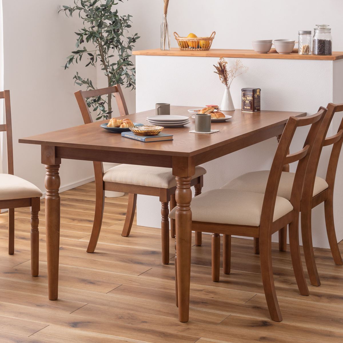 東谷 ダイニングテーブル 幅150cm クラシック風 （ 4人掛け